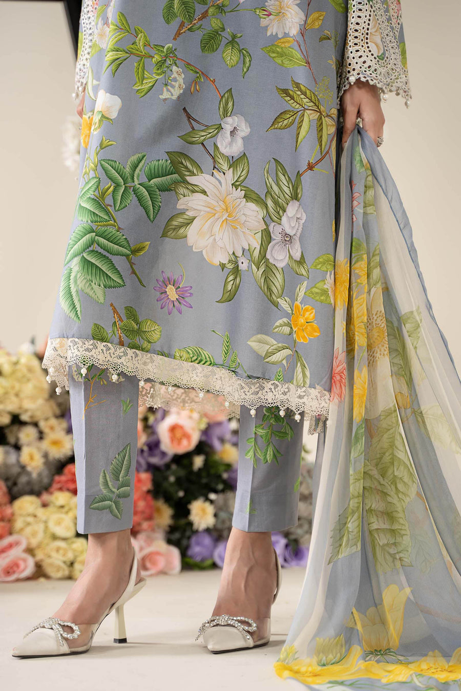 Maria. B. Embroidered Luxury Suit