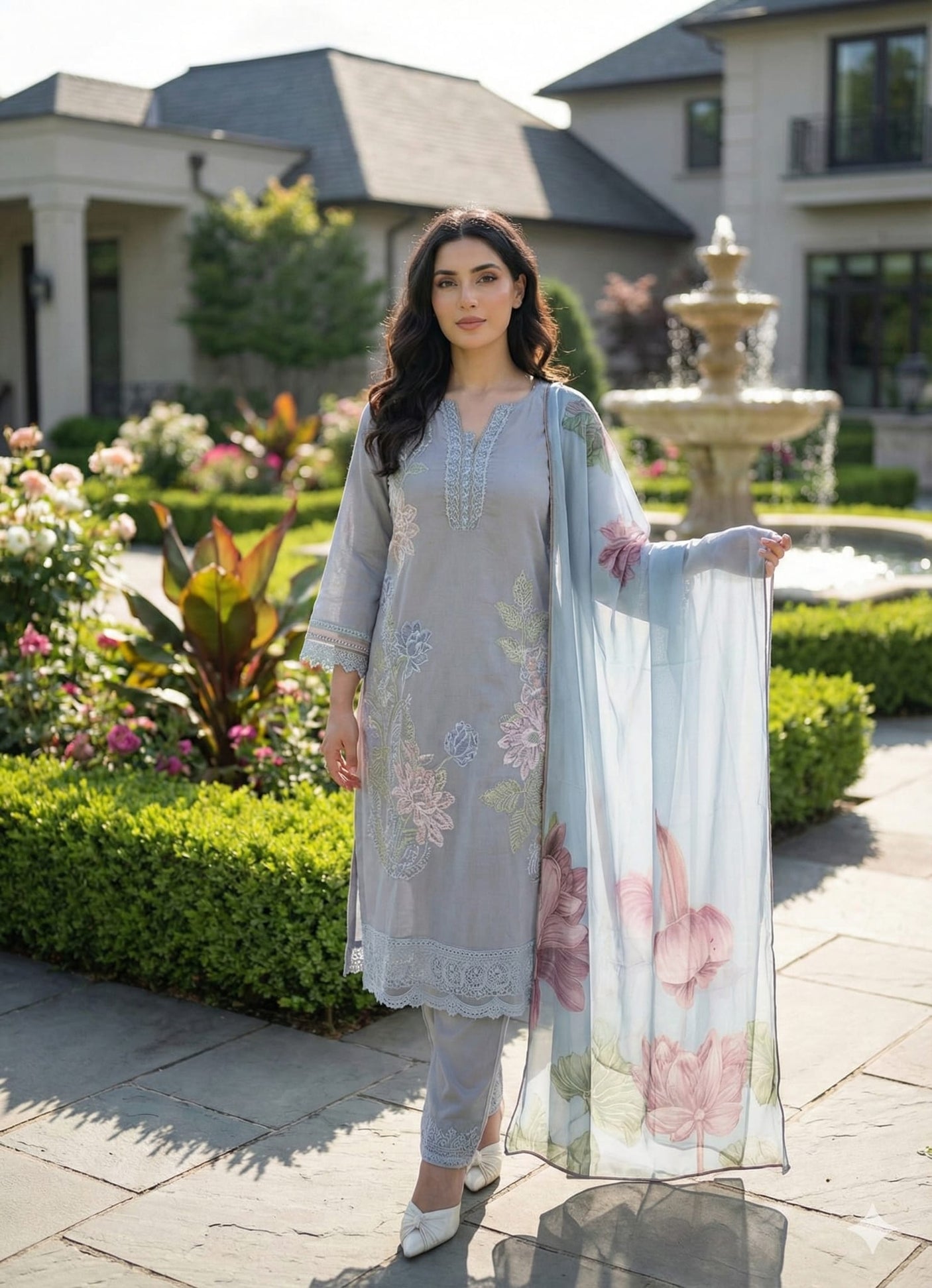Luxury Embroidered Lawn Ready To Ship