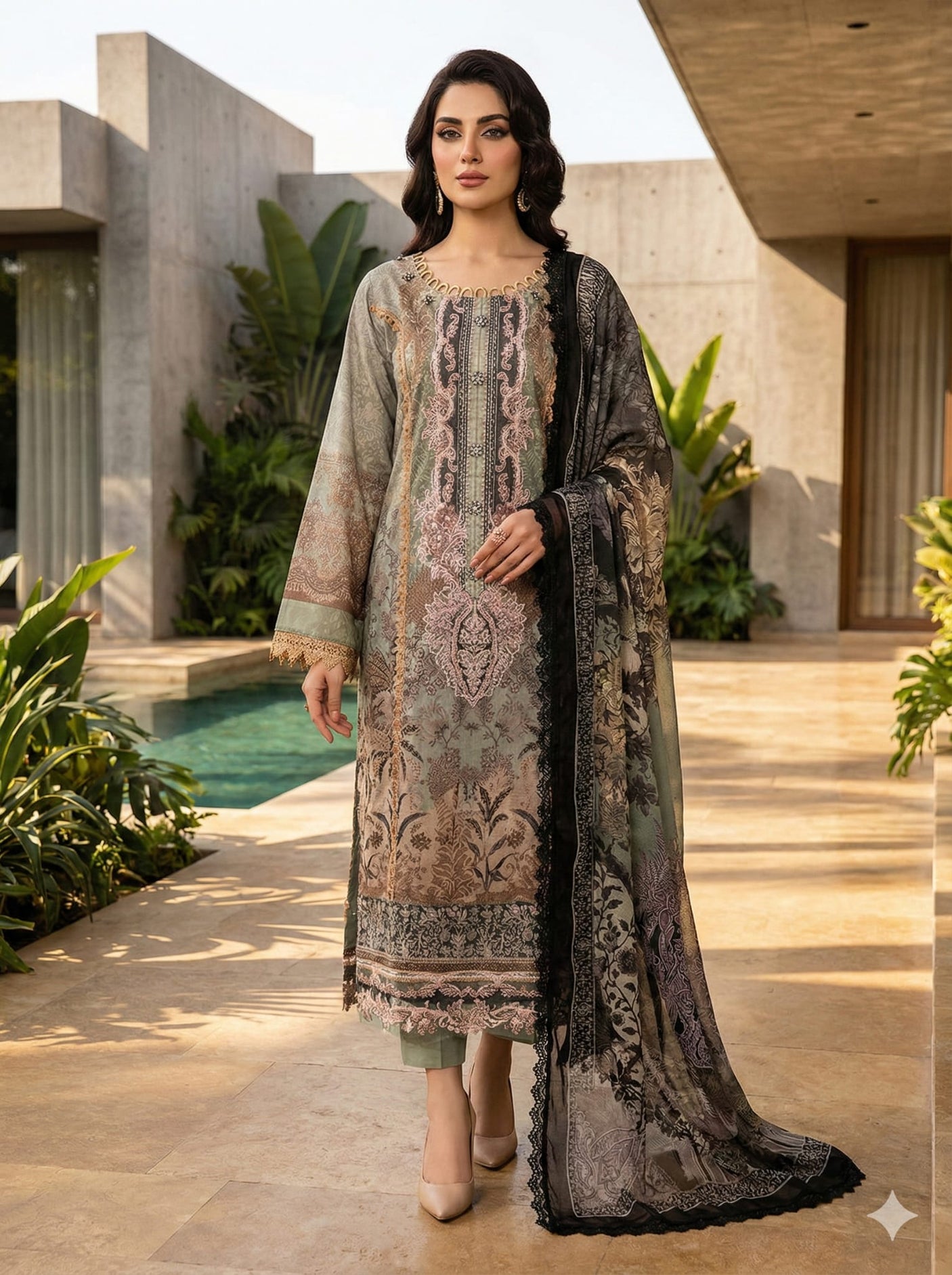 Jade Bliss Embroidery Lawn Collection