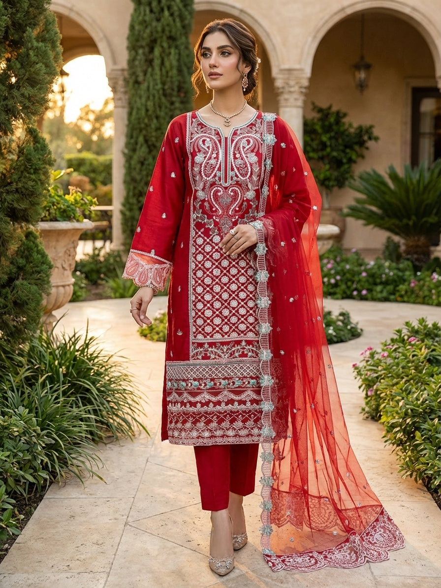 Pakistani Luxury Embroidered Lawn Collection