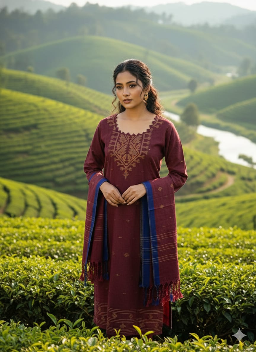 Bangladeshi Jamdani salwar kamiz