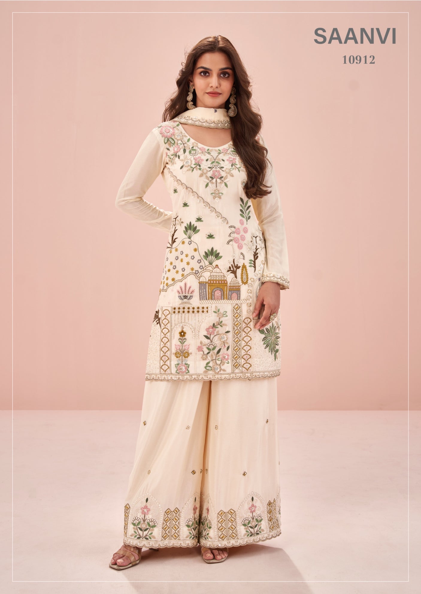 Premium Chinon Sharara Suit