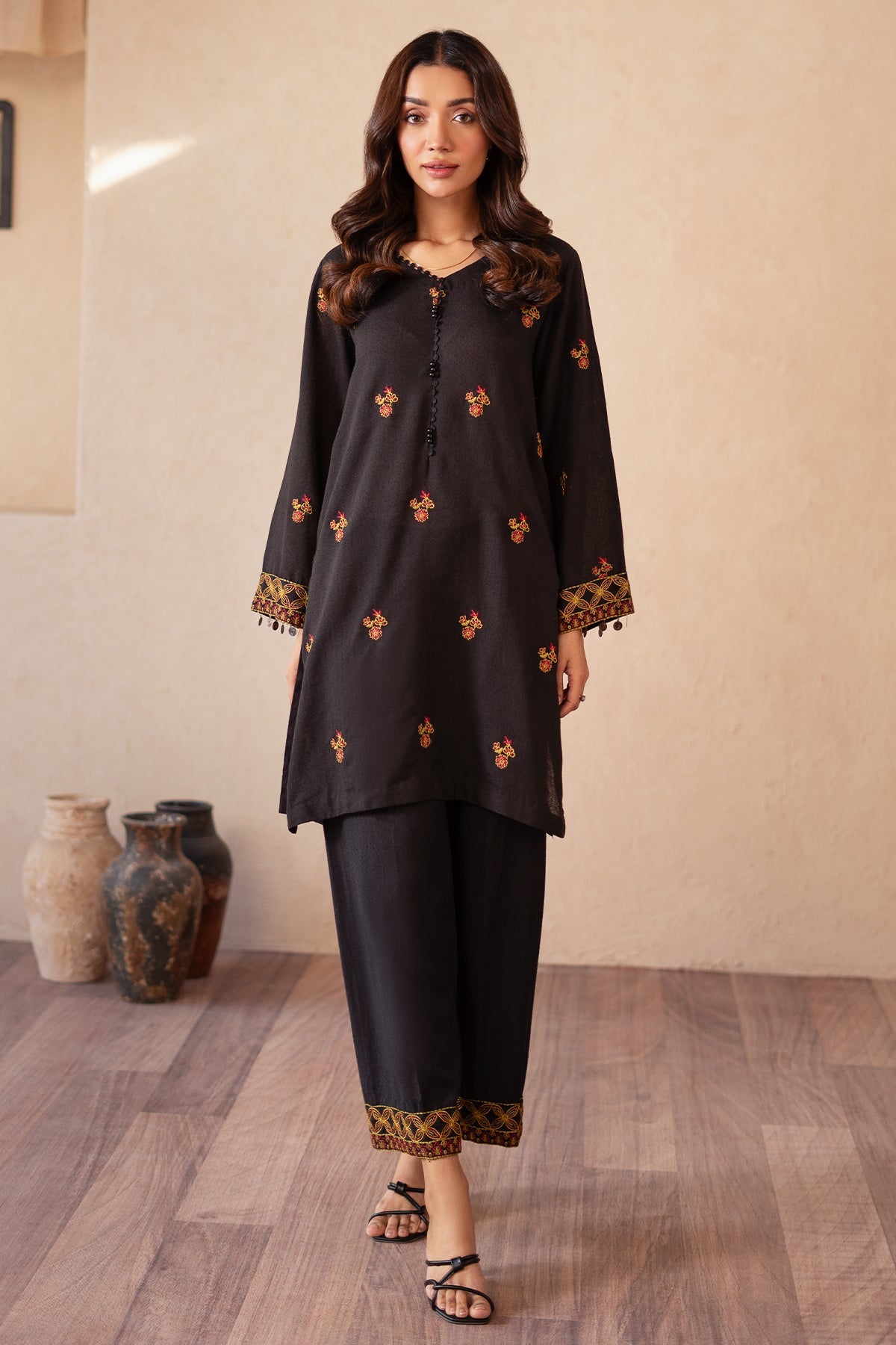 Charizma 2-PC Embroidered Suit
