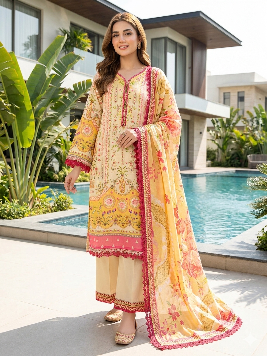 Gulljee Embroidered Luxury Lawn