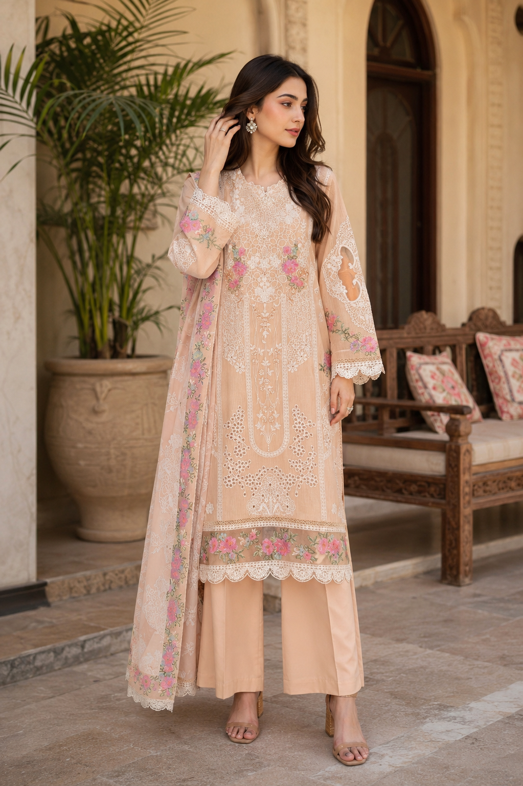 Munira Designers Embroidered Lawn