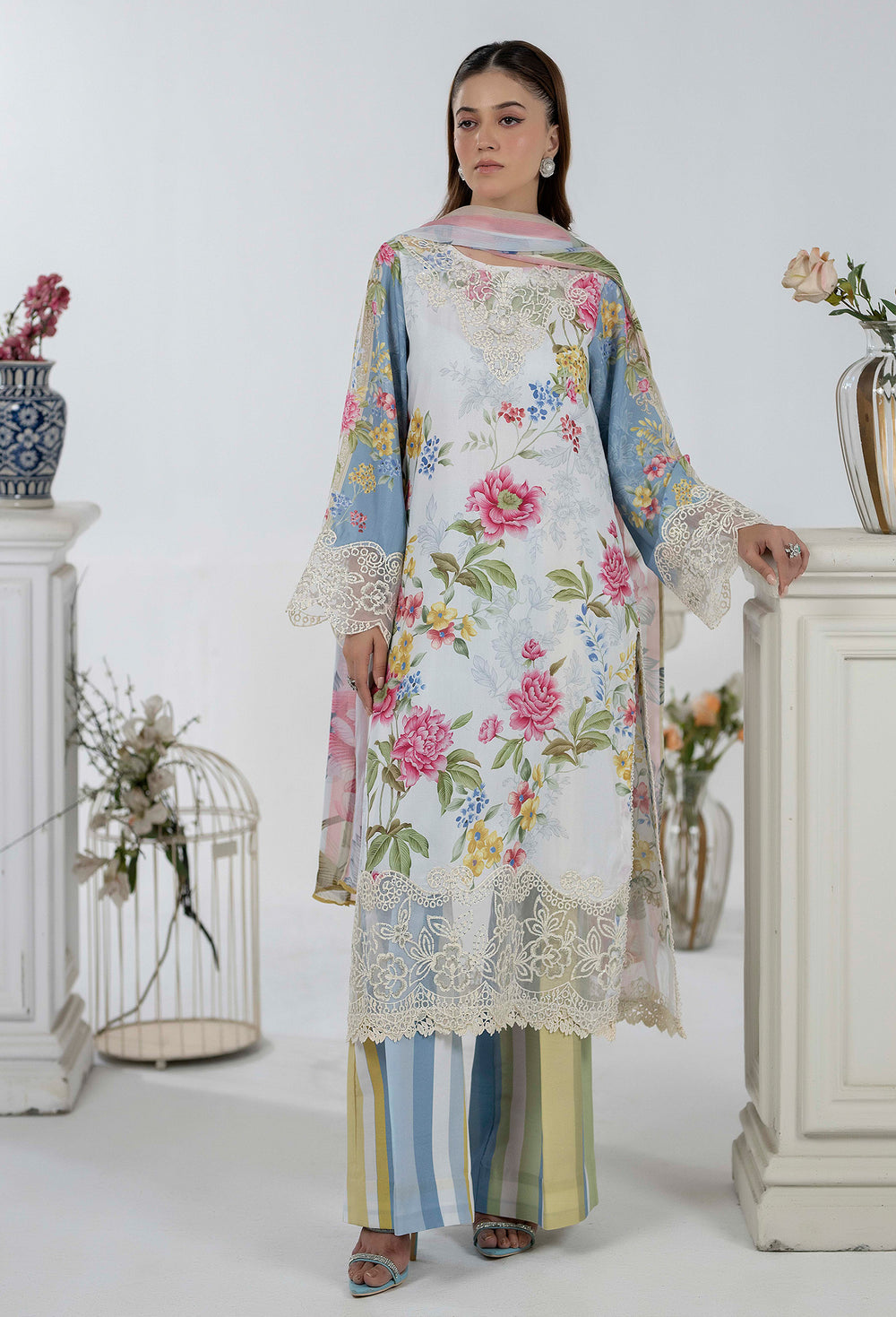 Adan's Libas Embroidered Lawn