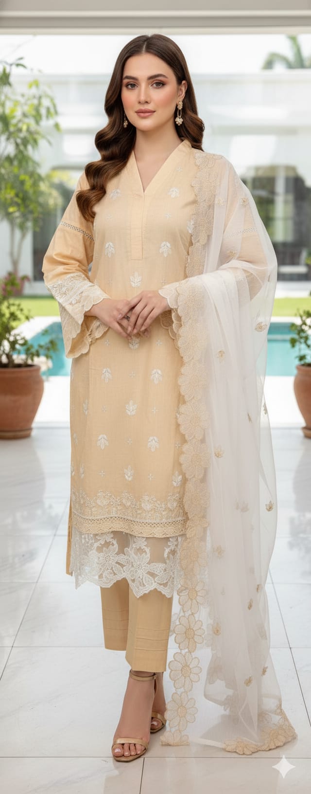 Luxury Embroidered lawn Ready To Ship