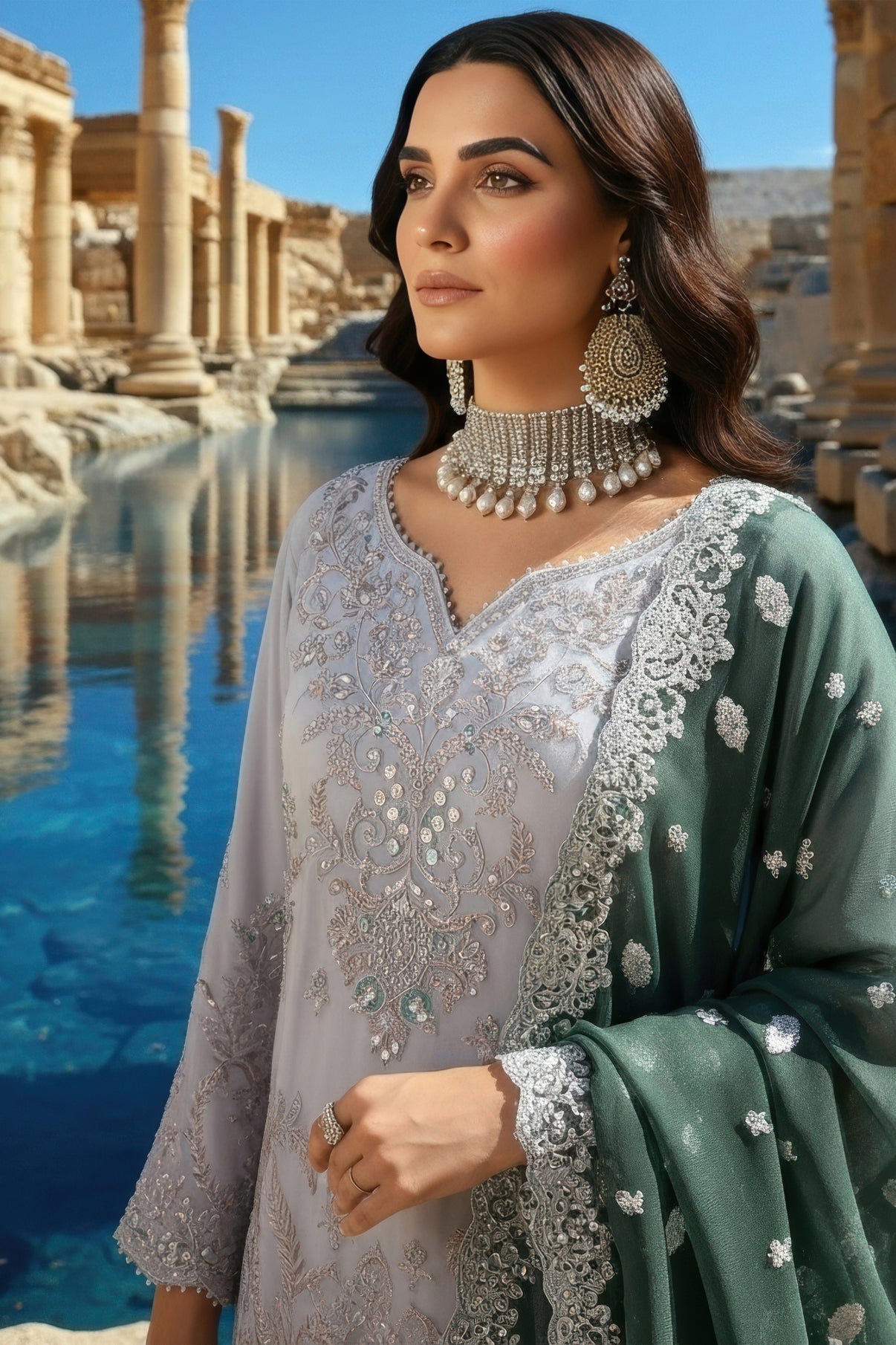 Imrozia Embroidered Chiffon Collection