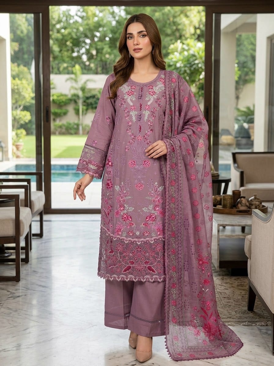 Munira Designers Embroidered Lawn