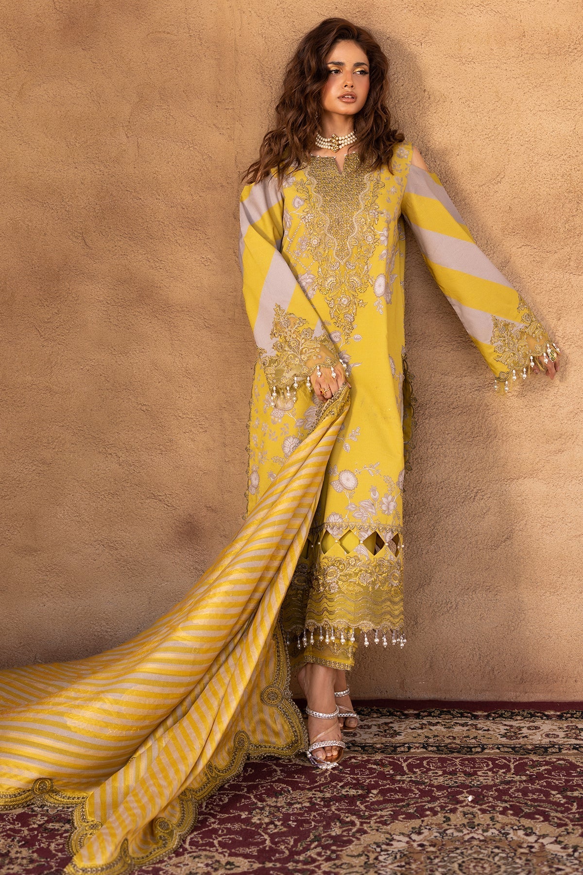 Charizma 3-PC Embroidered Lawn Suit