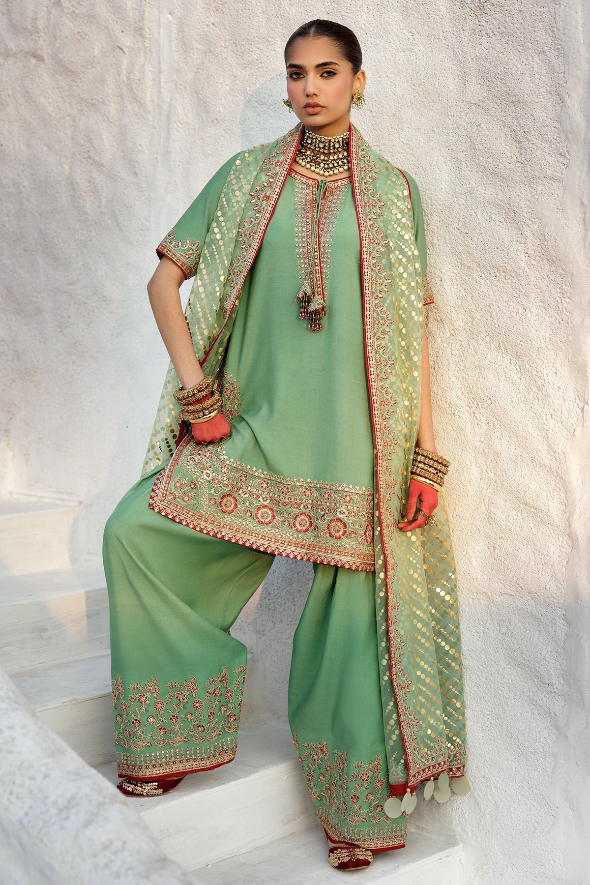 Charizma Luxury Embroidered Suit