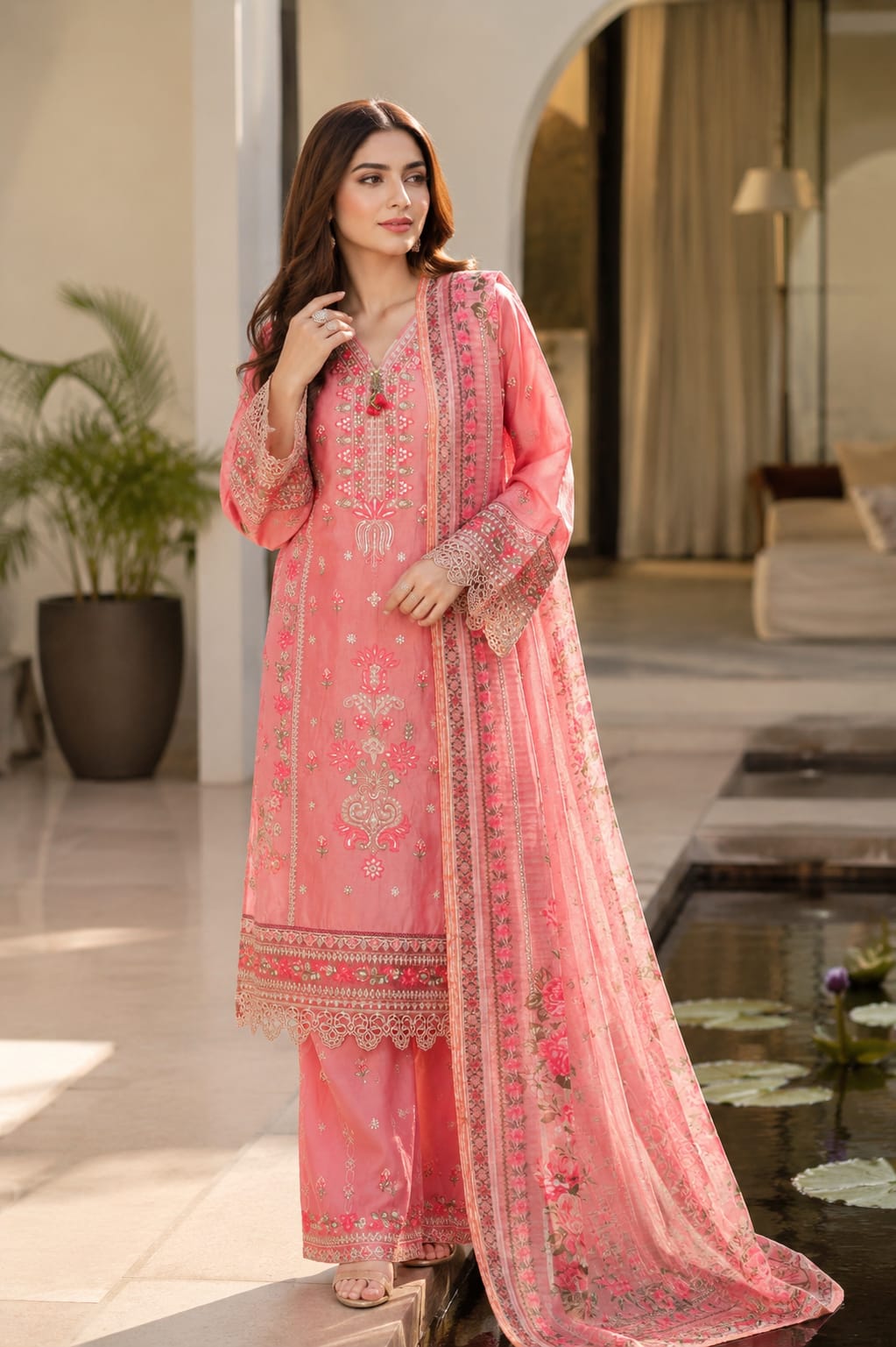 Bin Saeed Luxury Embroidered Lawn