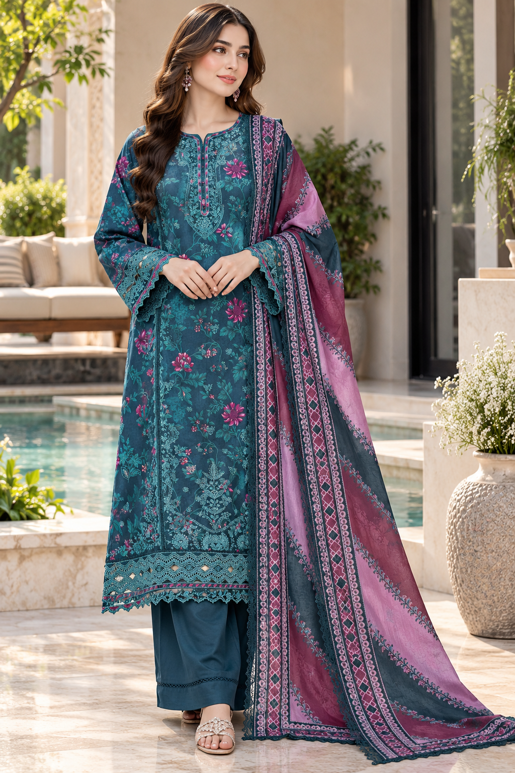 Sada Bahar Luxury Embroidered Lawn