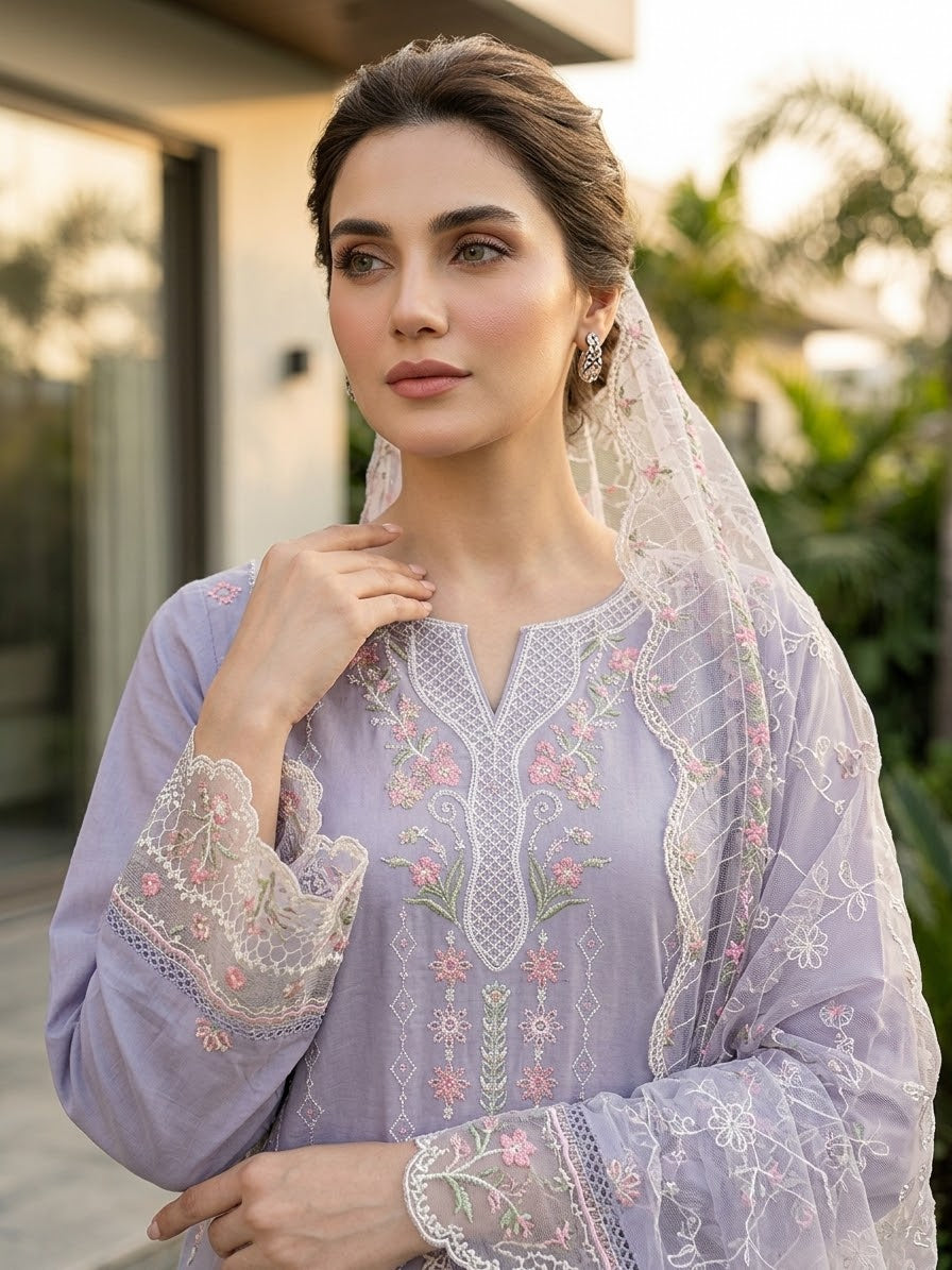 Bin Saeed Luxury Embroidered Lawn