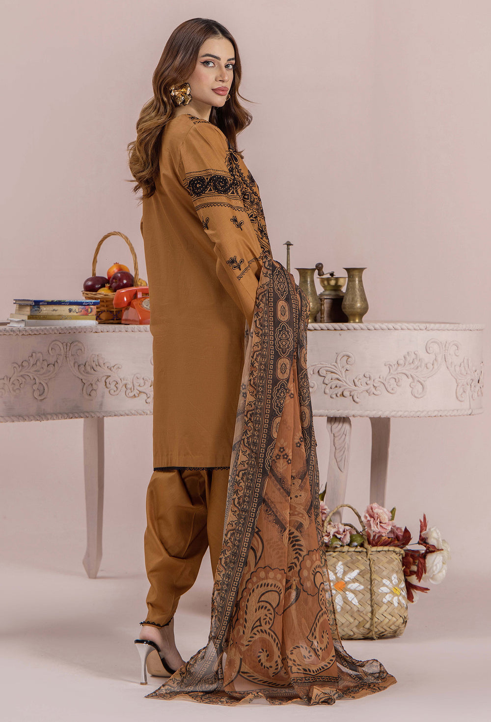 Adan's Libas Embroidered Lawn