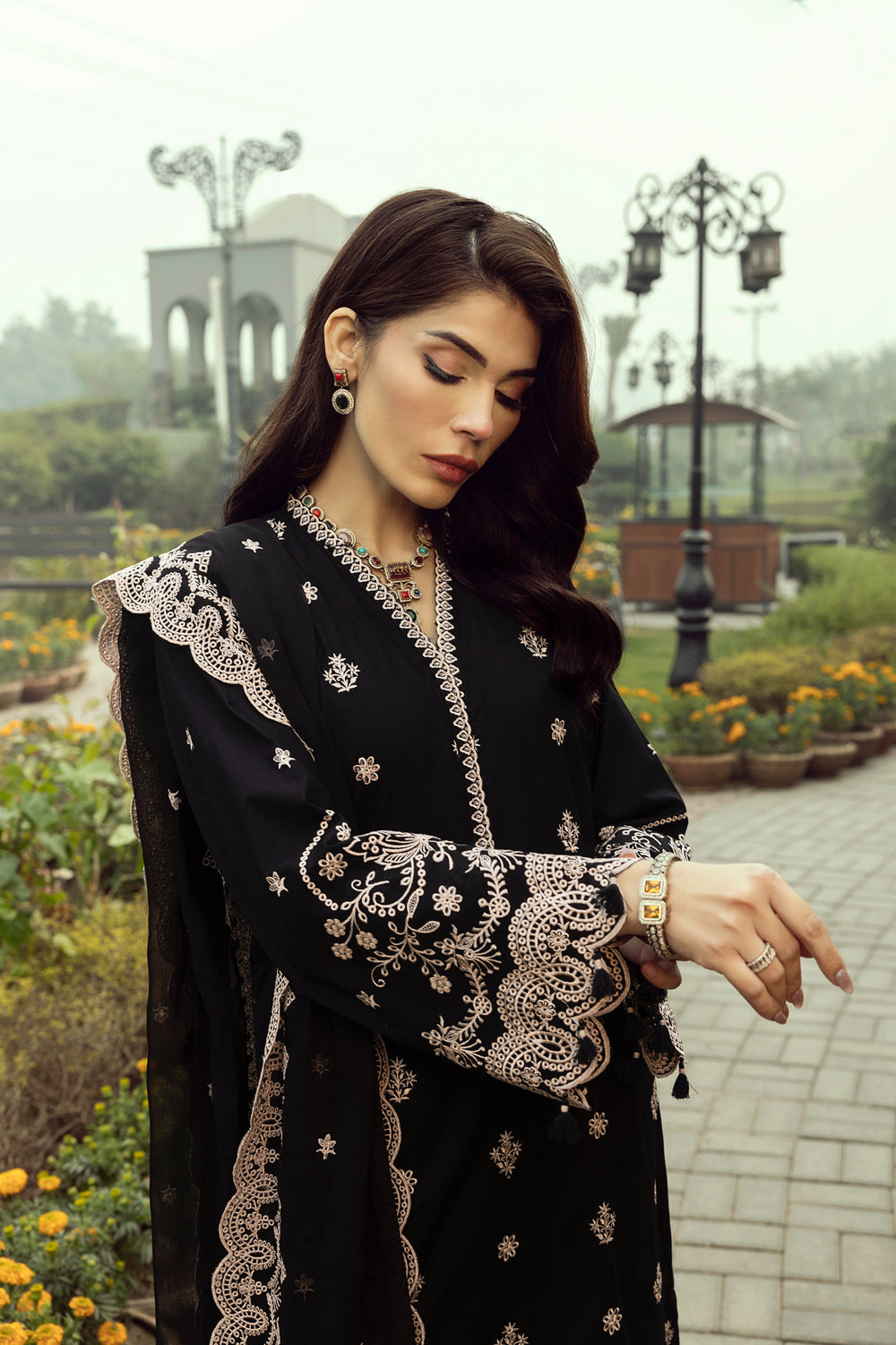 Lakhany 3pc Embroidered Suit