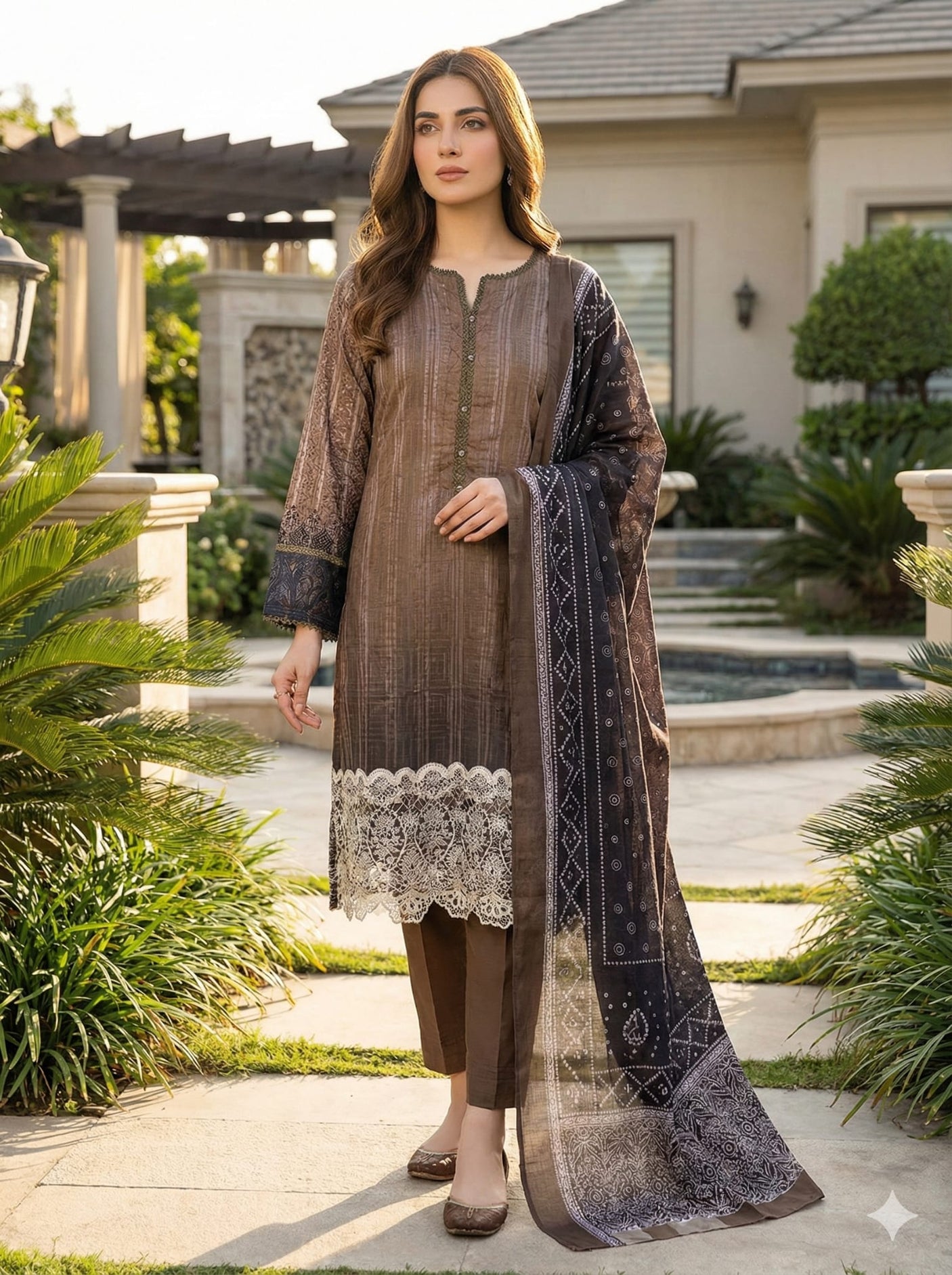 Luxury Embroidered lawn Ready To Ship