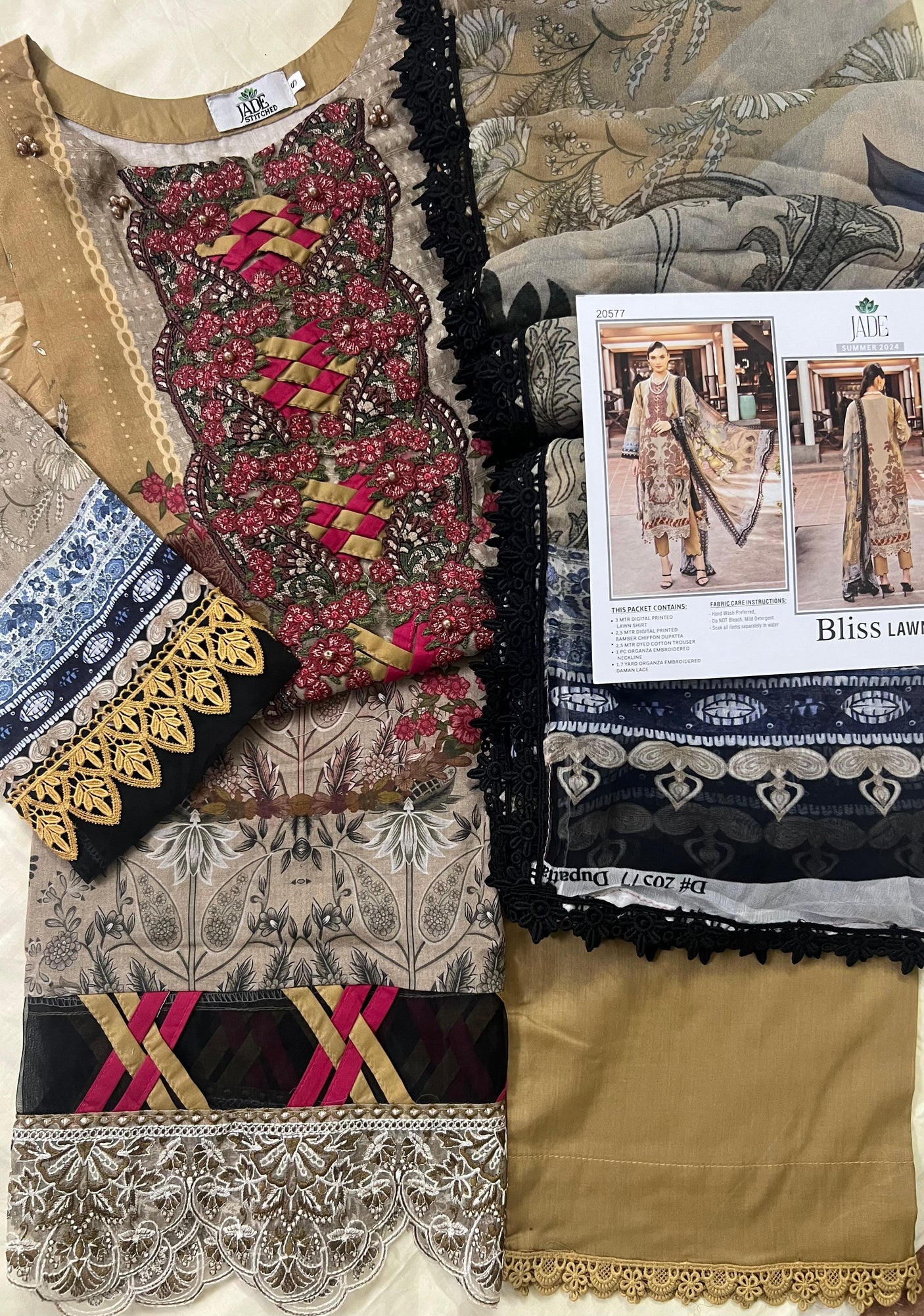 Jade Bliss Embroidery Lawn Collection