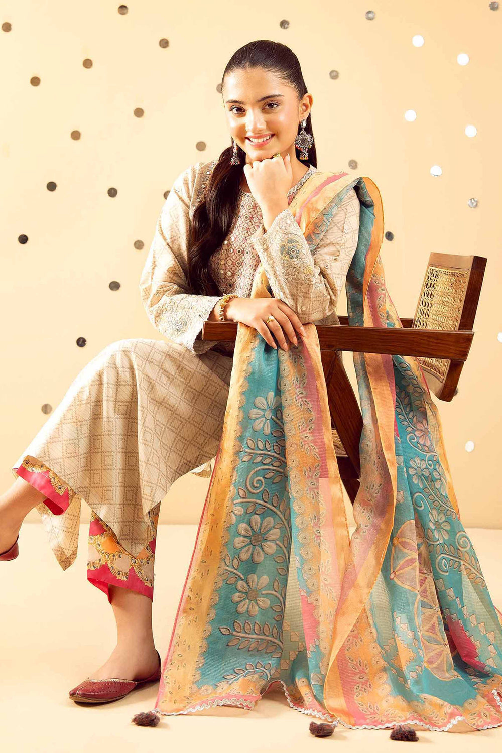 3 Piece Embroidered Suit by Nishat Linen