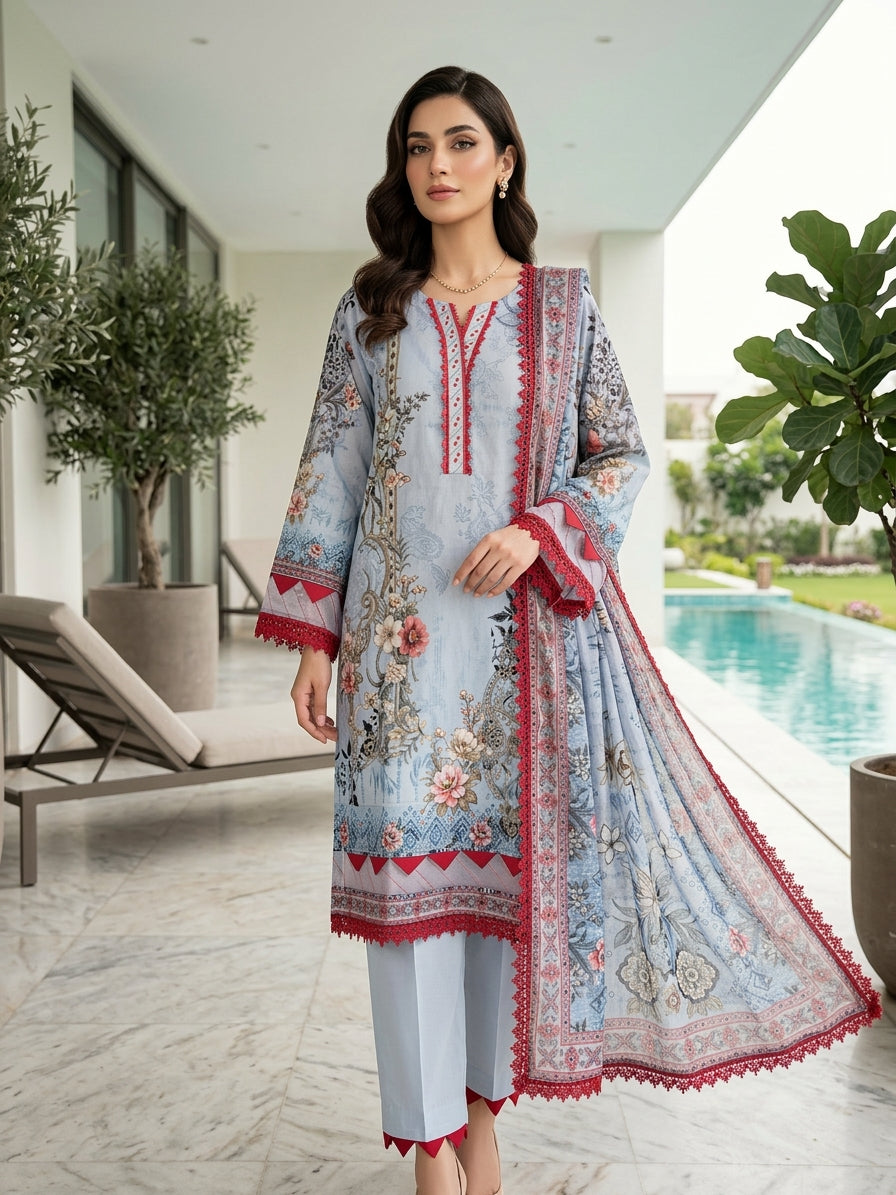 Firdous Luxury Embroidered Lawn 1