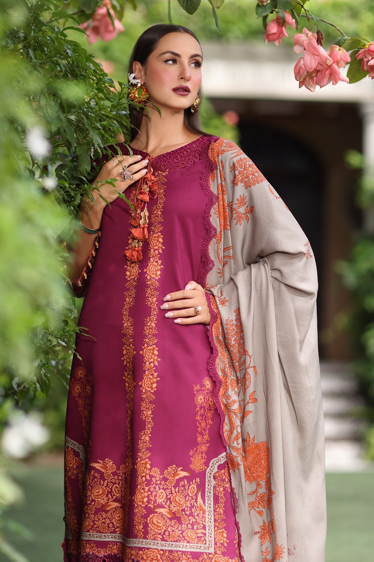 Charizma 3-PC Embroidered Lawn Suit