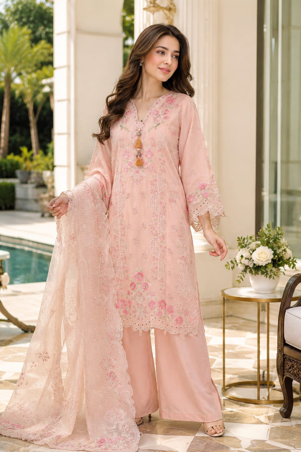 Bin Saeed Embroidered Luxury Lawn