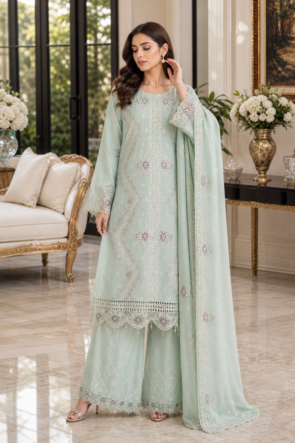 Bin Hameed Chiffon Embroidered Collection