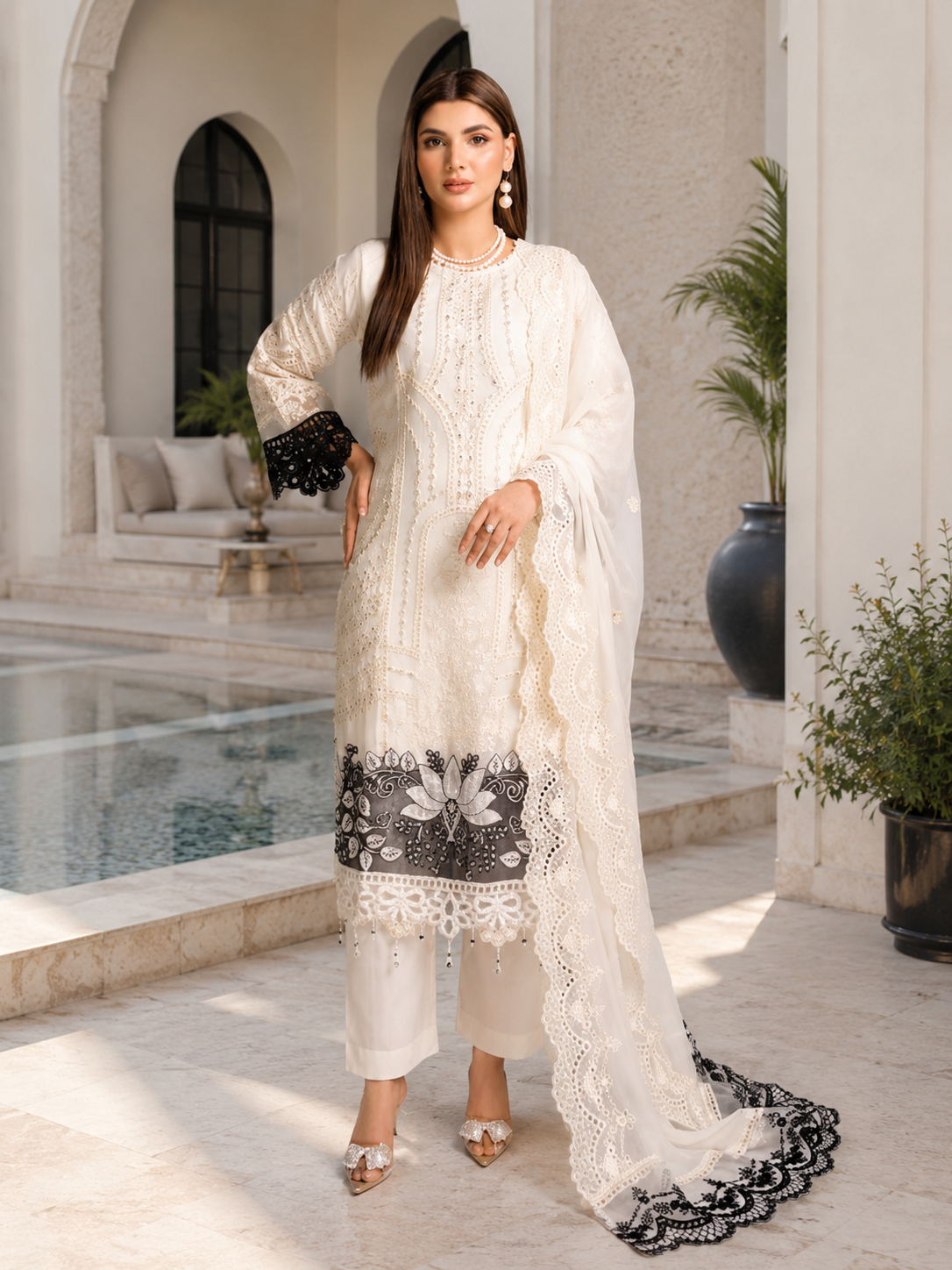 Noors Chiffon Embroidered Collection