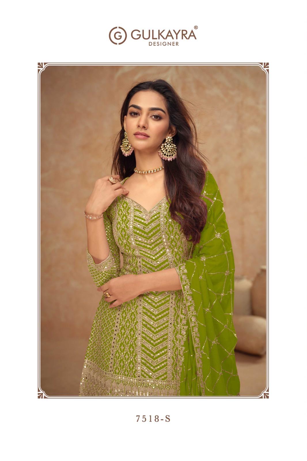 Indian Chinon Silk Sharara Suit