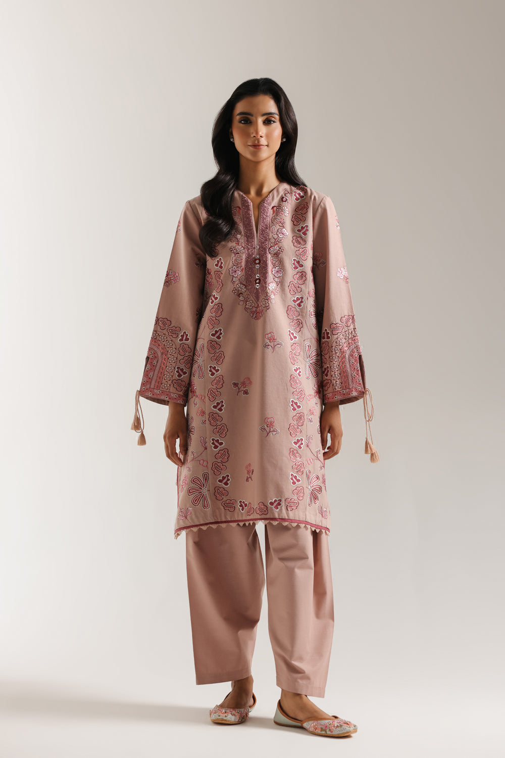 Ethnic Embroidered 2pc Suit