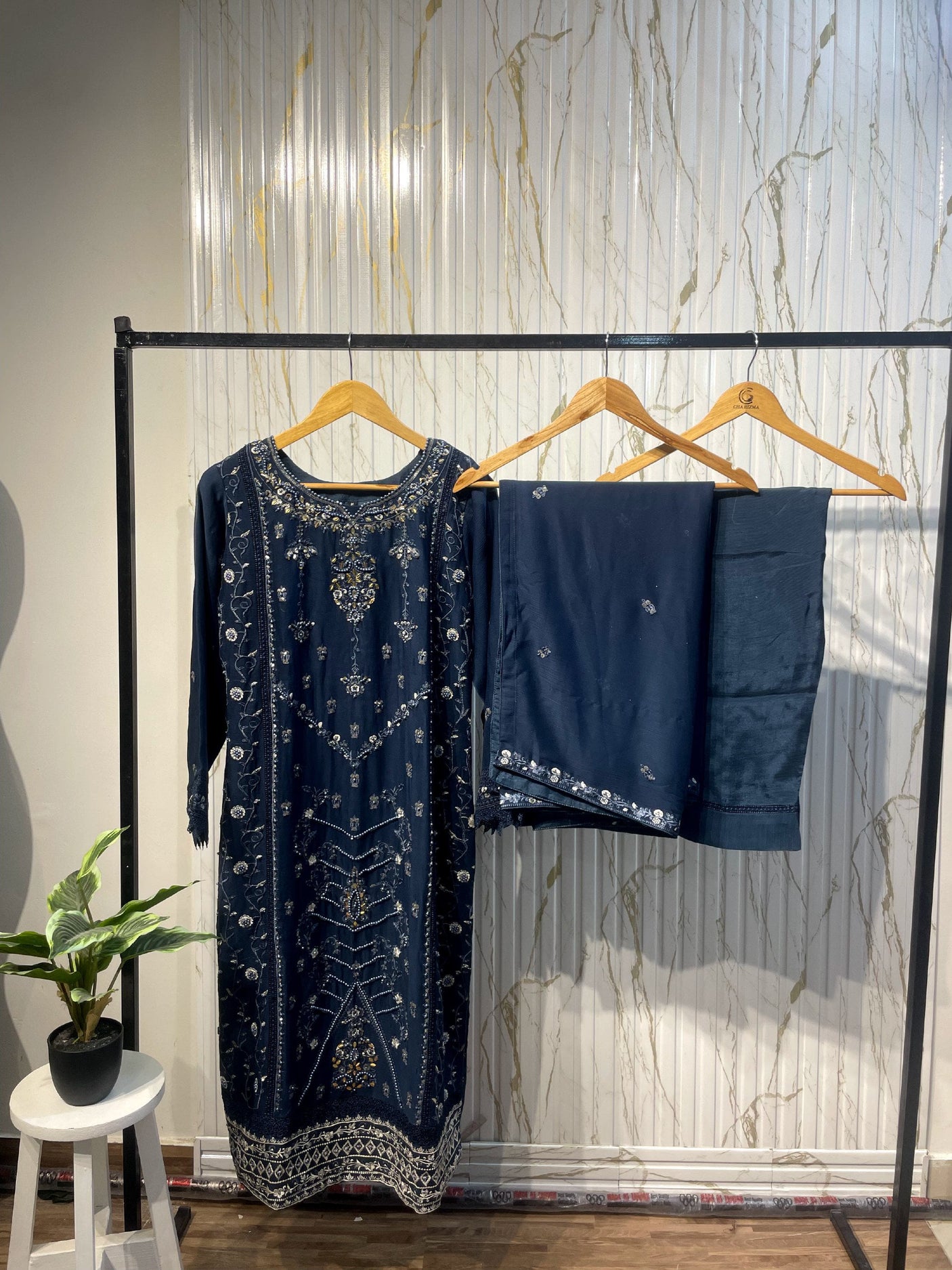 Luxury Embroidered Chiffon 3pcs