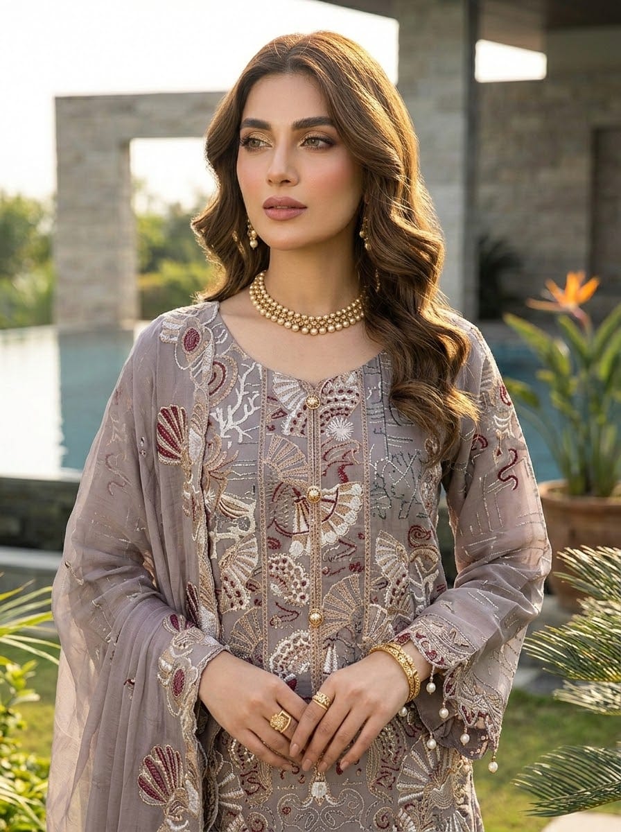 Ramsha Embroidered Chiffon Collection