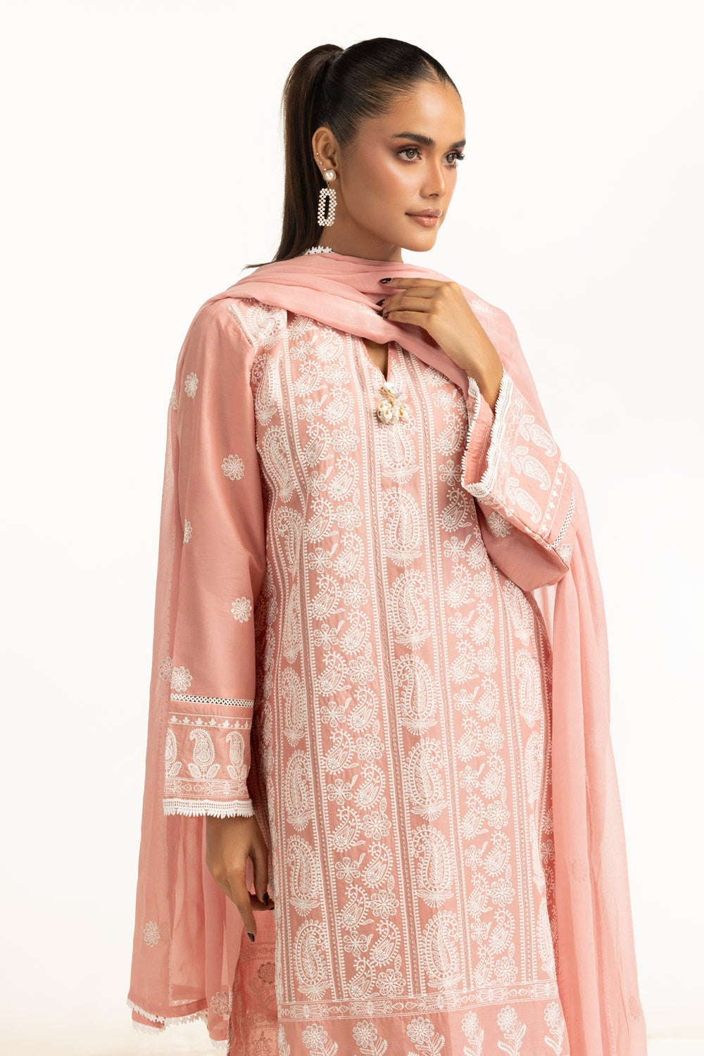Gul Ahmed Embroidered Lawn Suit