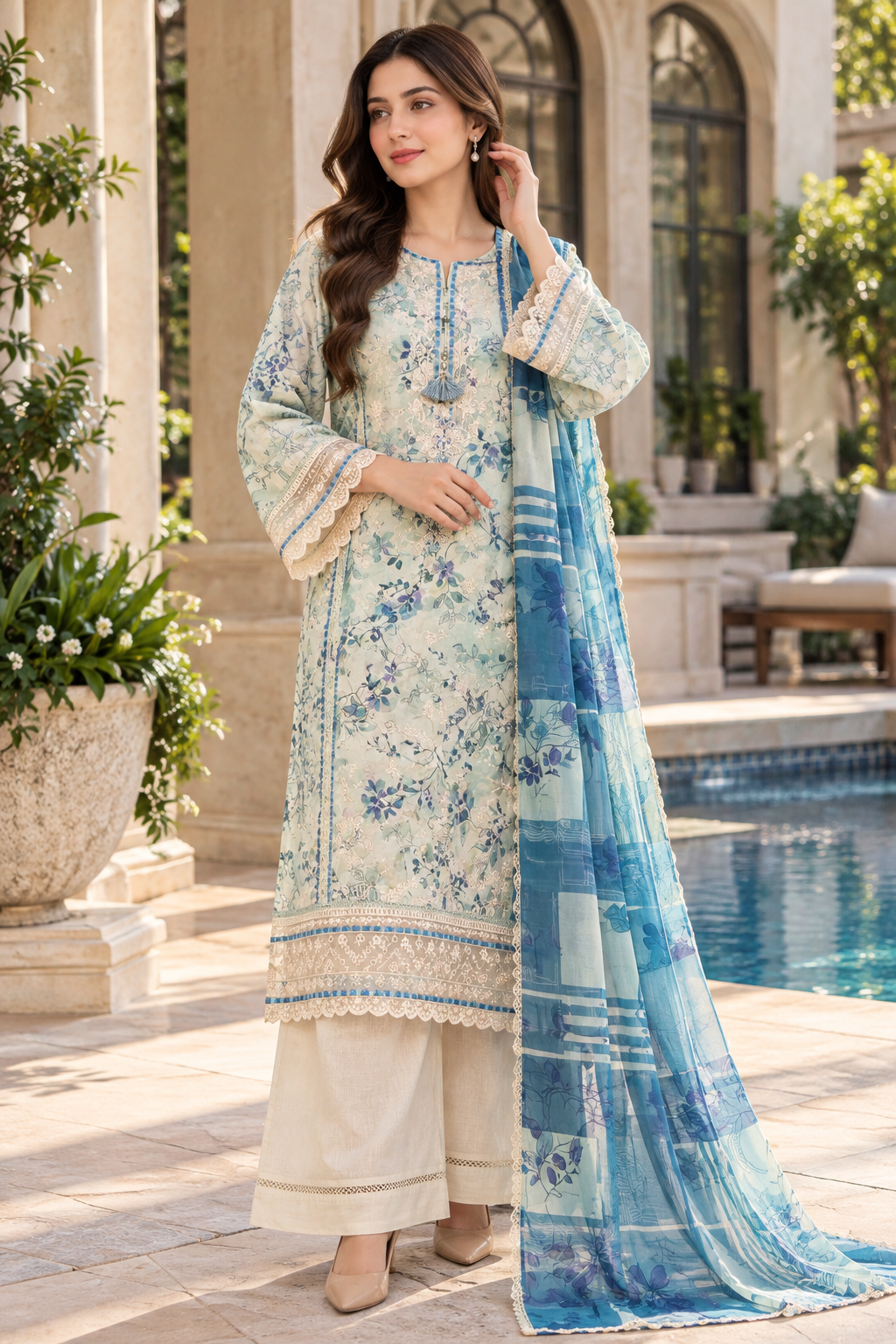Sada Bahar Luxury Embroidered Lawn