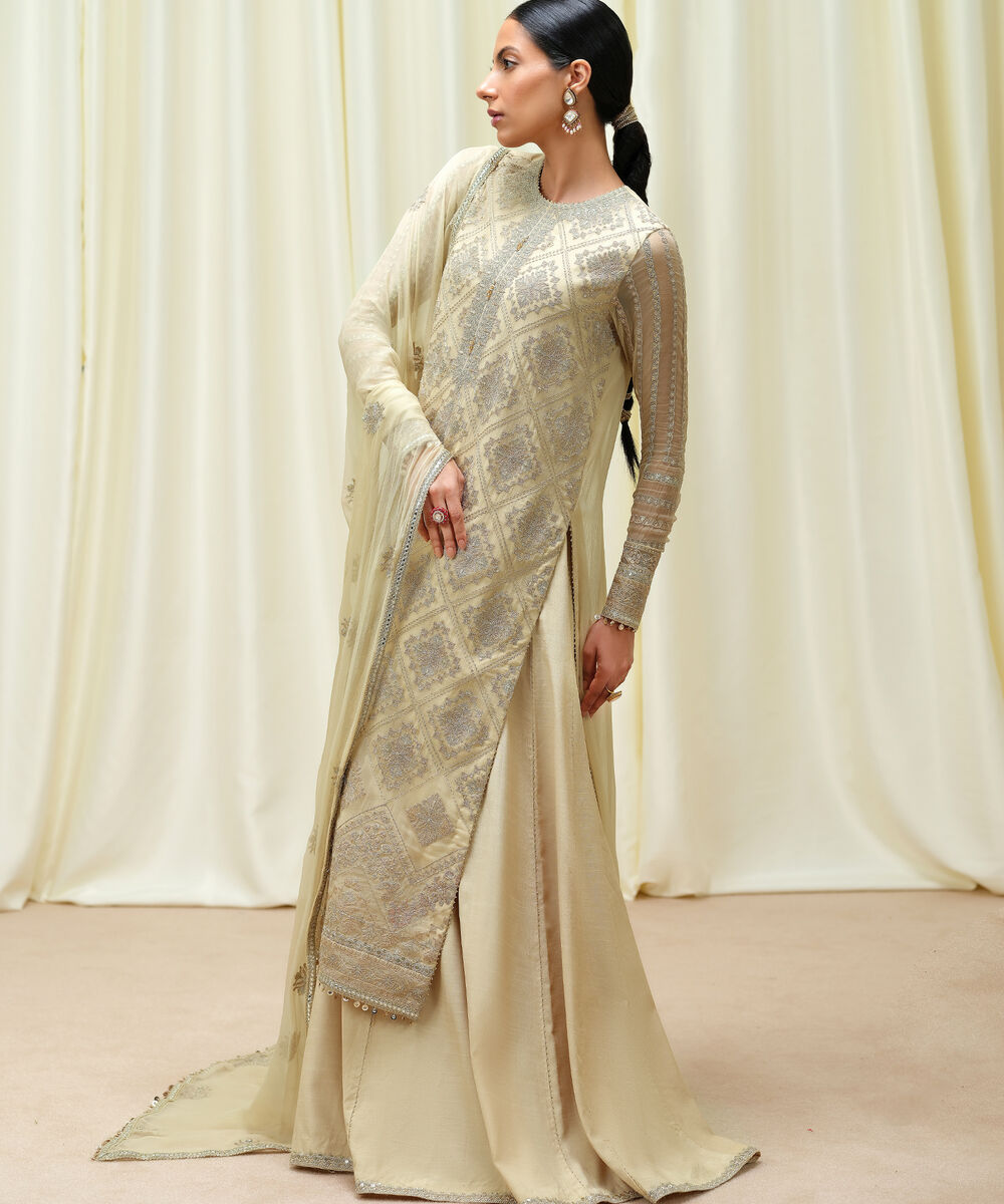 3 Piece - Embroidered Chiffon Suit by Sapphire