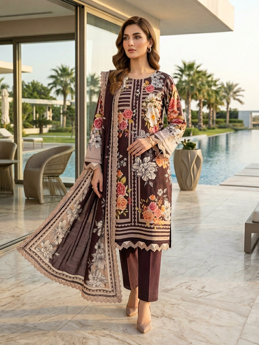 Firdous Luxury Embroidered Lawn 1