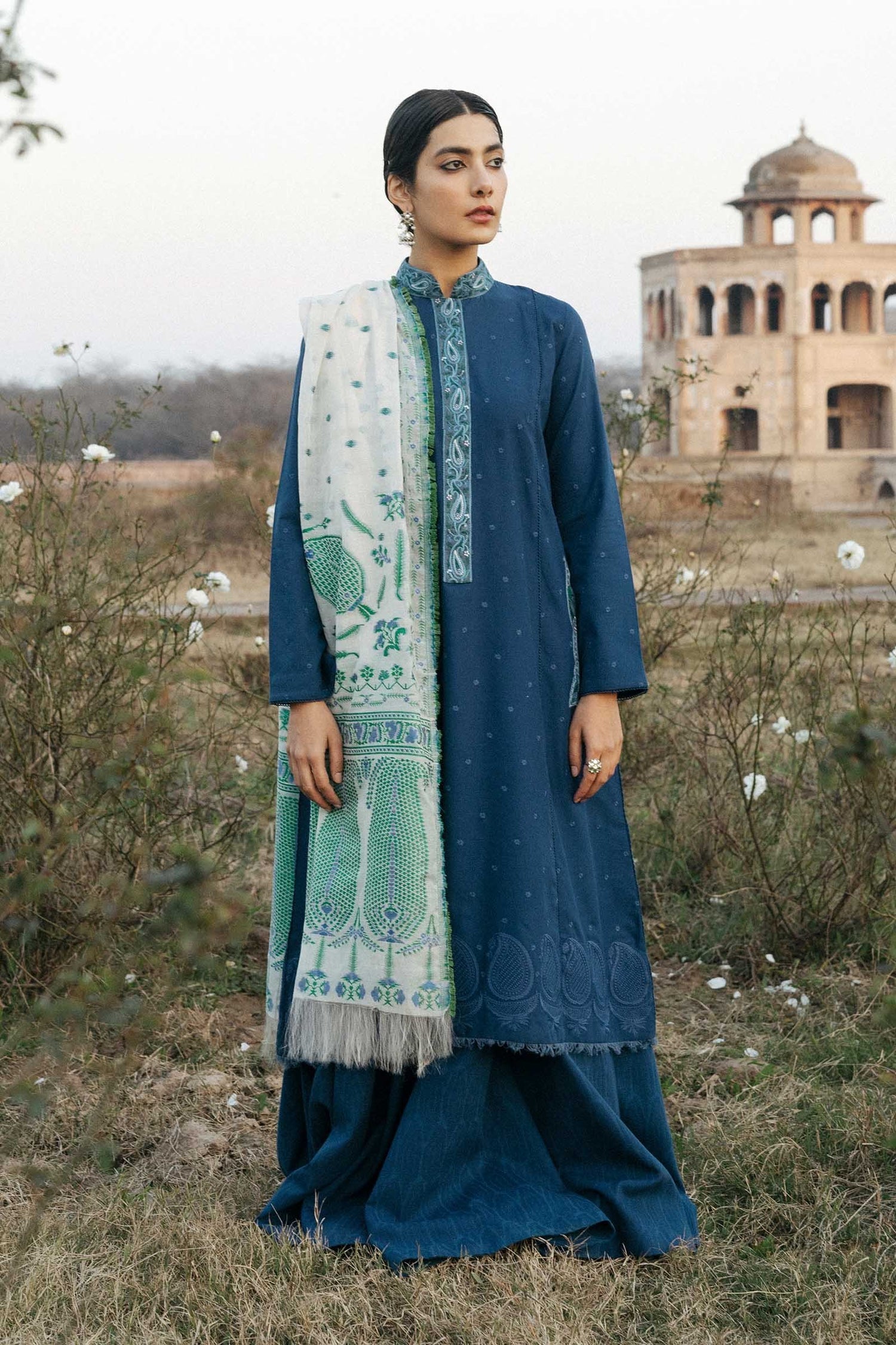 Zara Shahjahan Luxury Lawn 100% Original