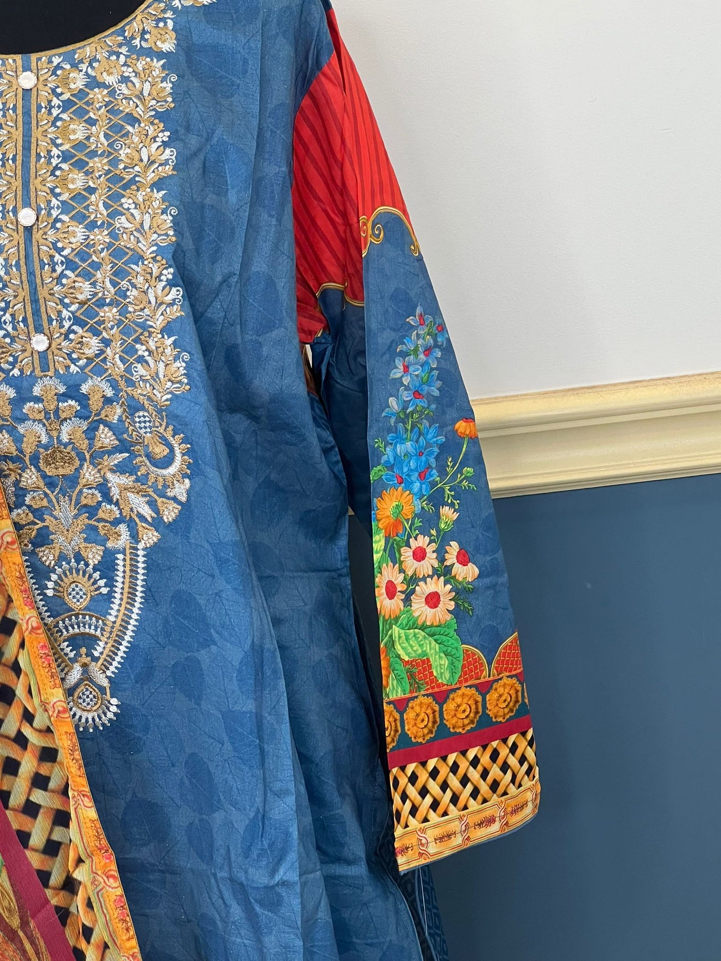 Pakistani Stitched Embroidery luxury lawn Dresses Ready To Ship