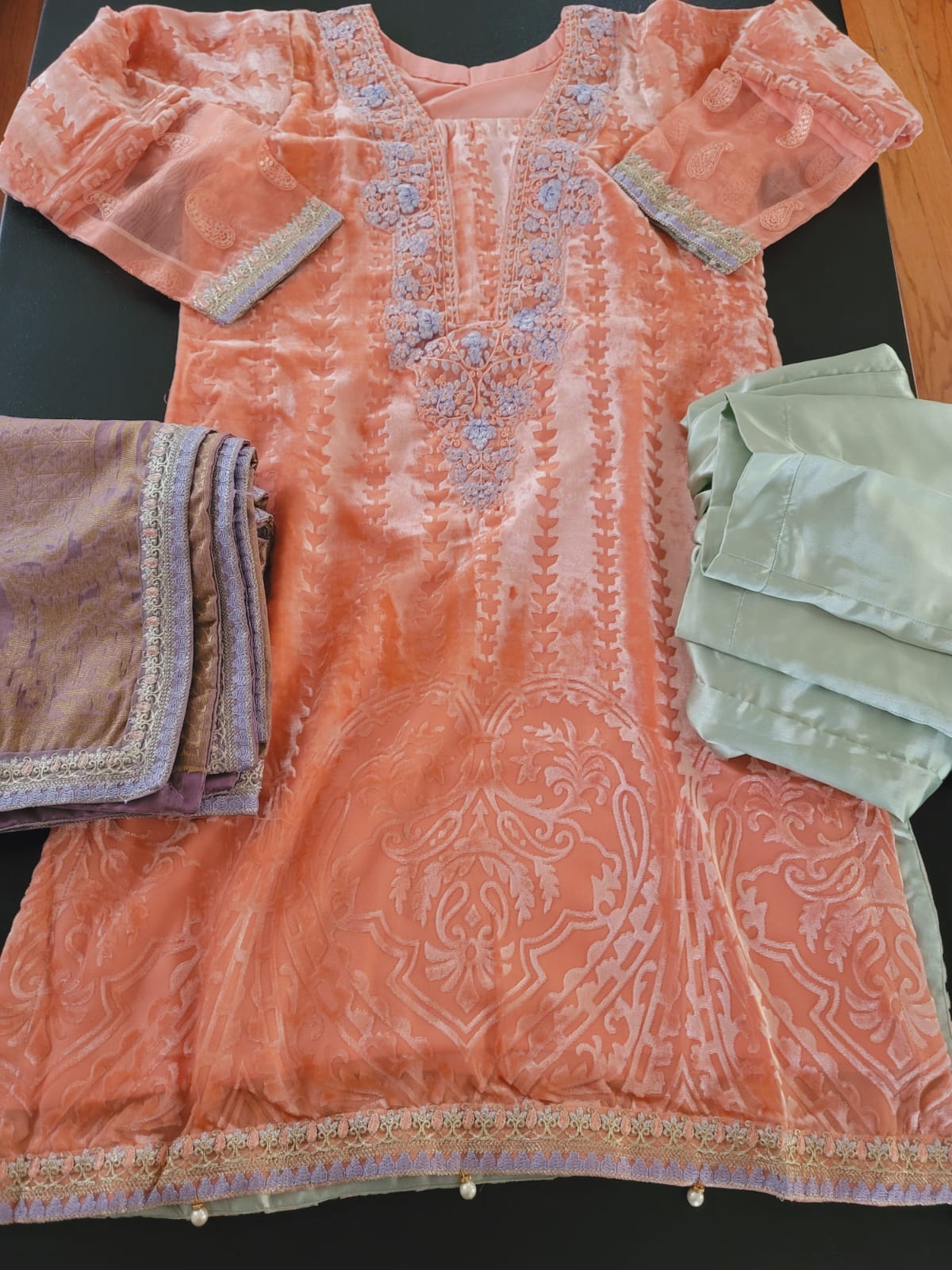 Pakistani Stitched Embroidery Party Wear Dresses Ready To Ship