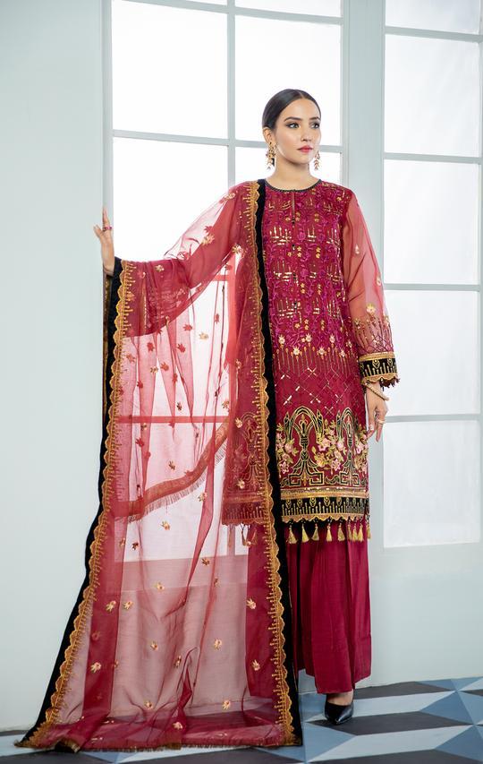 Alizeh Embroidered Chiffon Collection 2021-100% Original Guaranteed