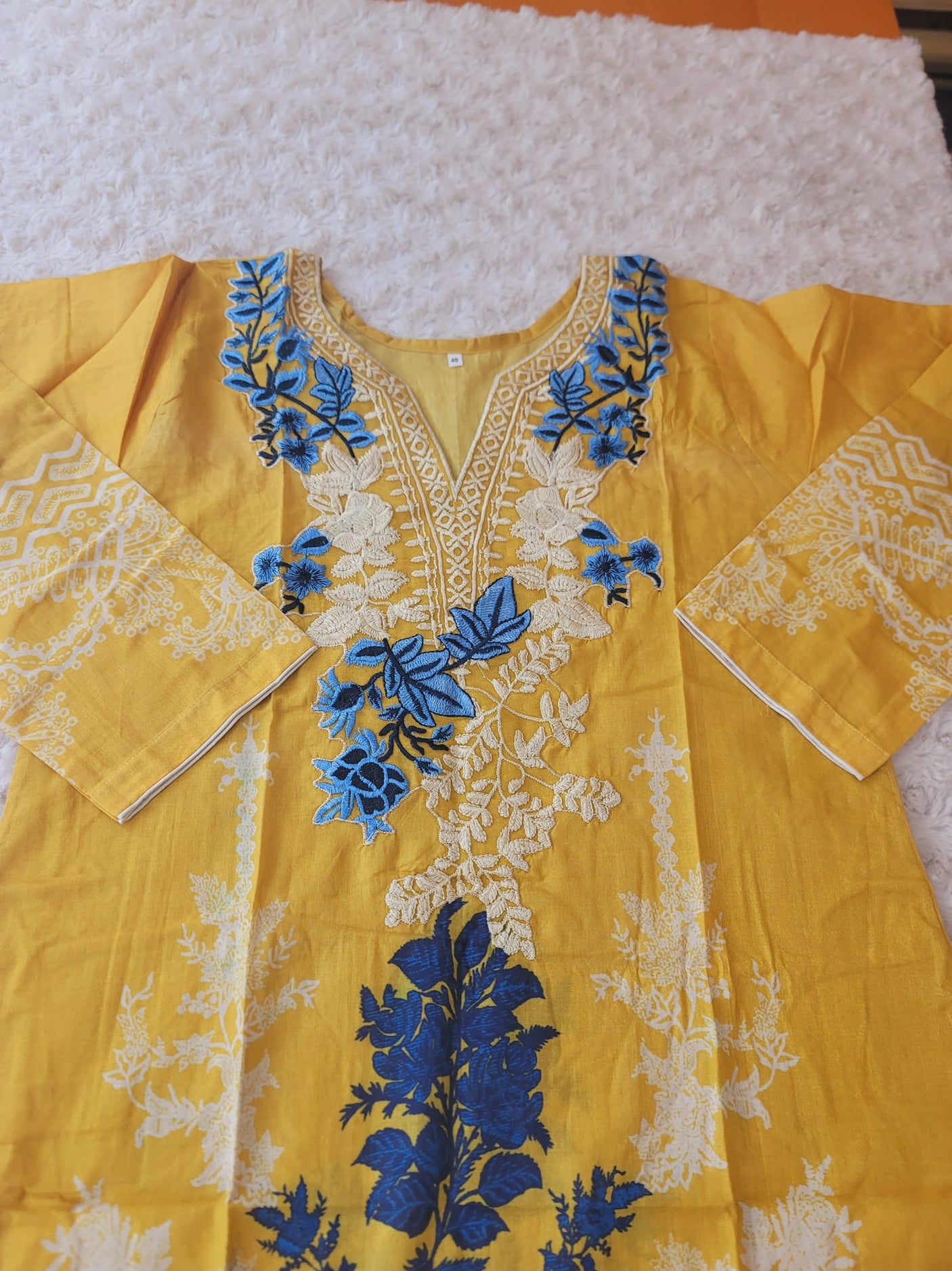 Pakistani Stitched lawn Embroidered Salwar kameez ready to ship