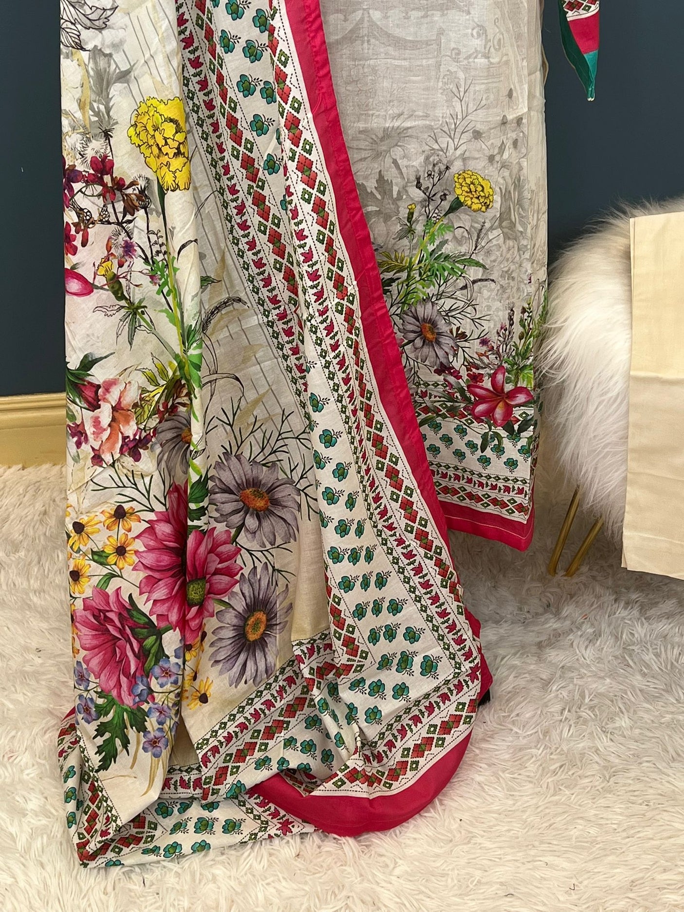 Pakistani Stitched Embroidery luxury lawn Dresses Ready To Ship