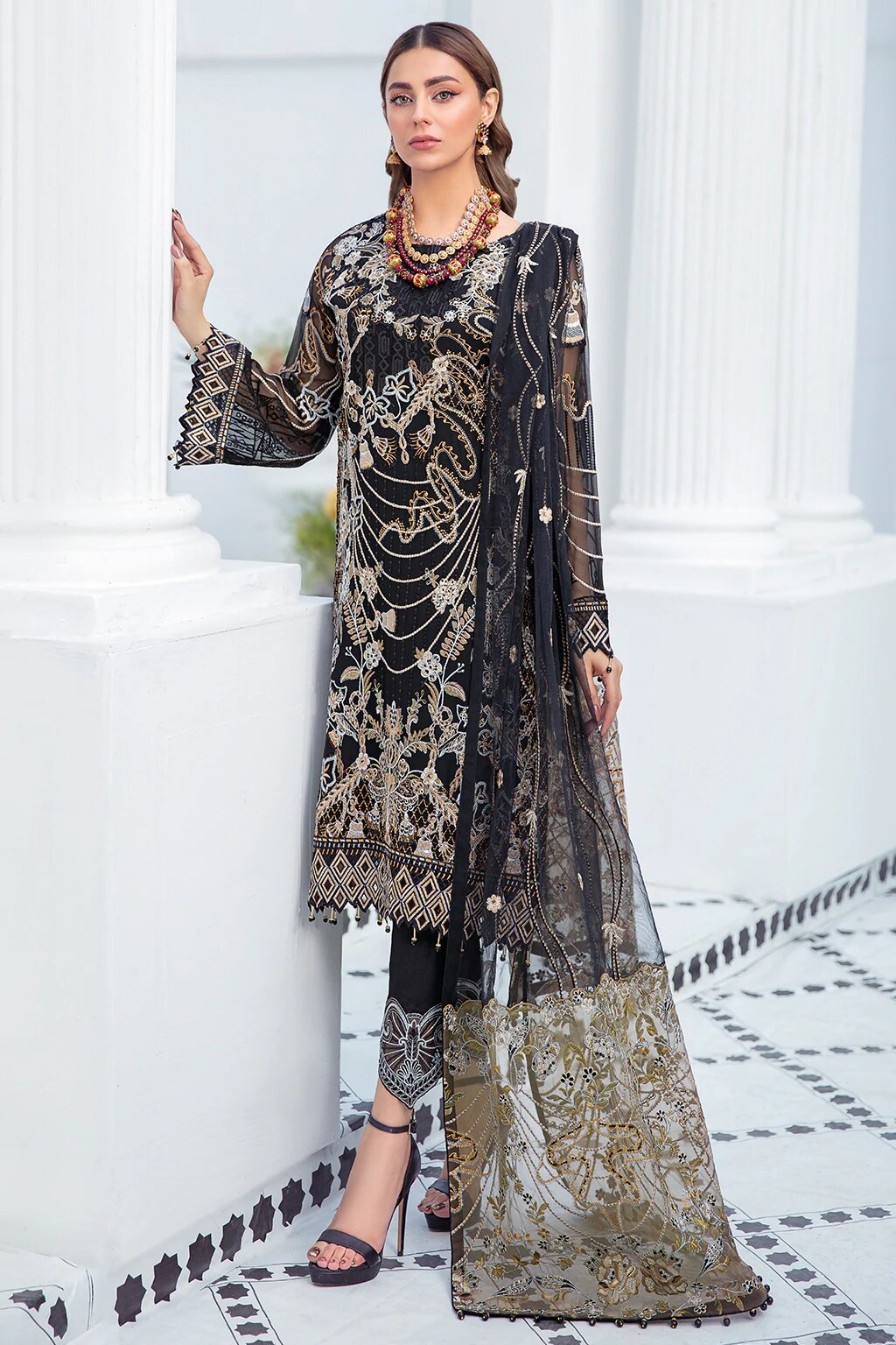 Ramsha Luxury Chiffon Embroidered Collection -100% Original Guaranteed