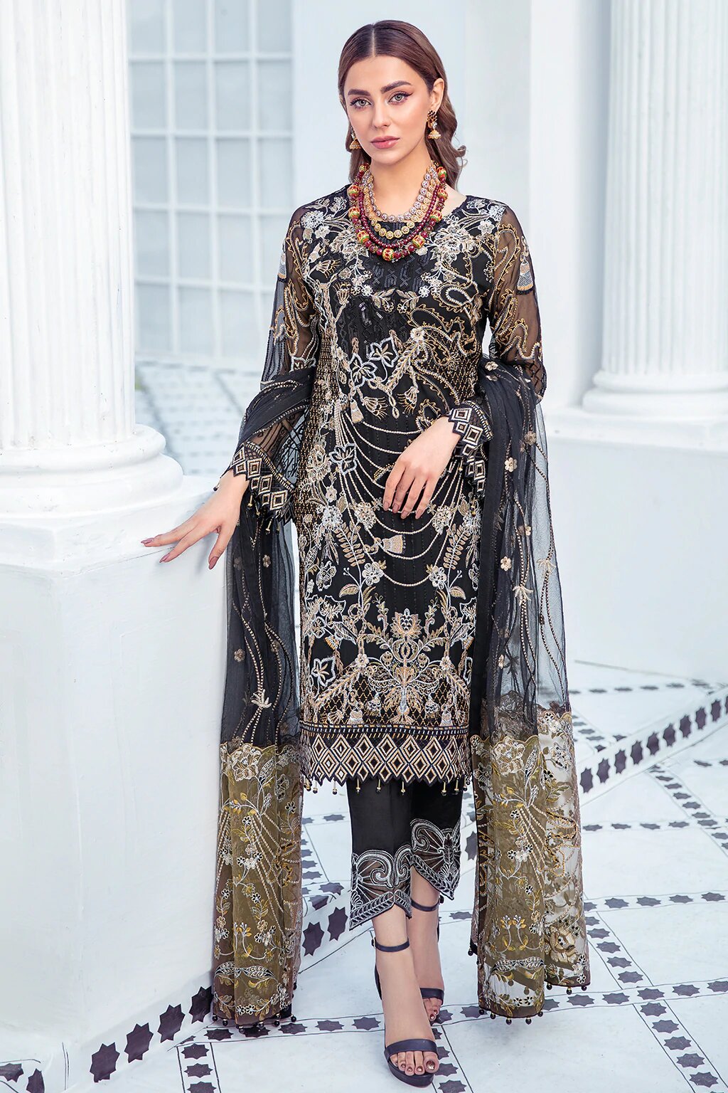 Ramsha Luxury Chiffon Embroidered Collection -100% Original Guaranteed