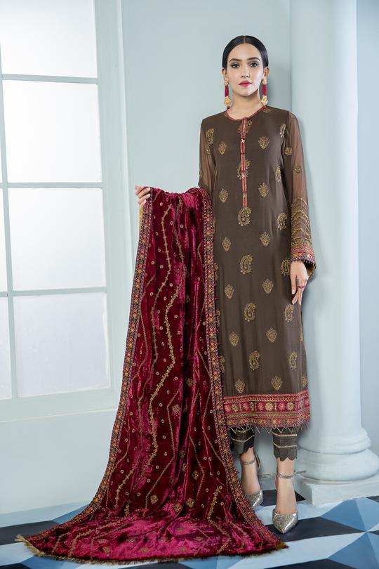 Alizeh Embroidered Chiffon Collection 2021-100% Original Guaranteed