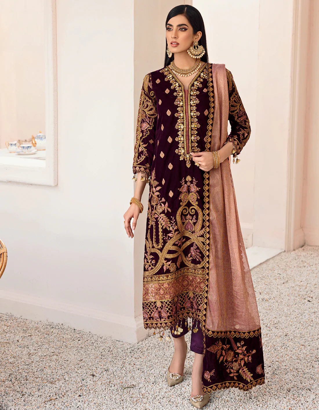 Emaan Adeel Makhmal Premium Velvet 100% Original
