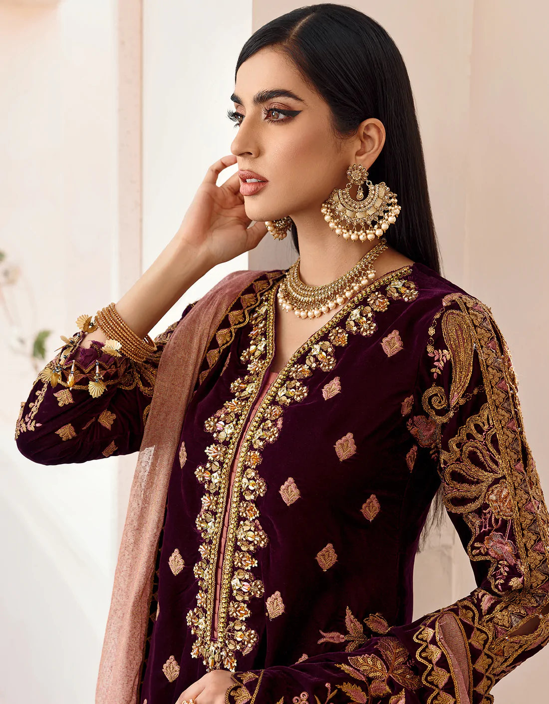 Emaan Adeel Makhmal Premium Velvet 100% Original