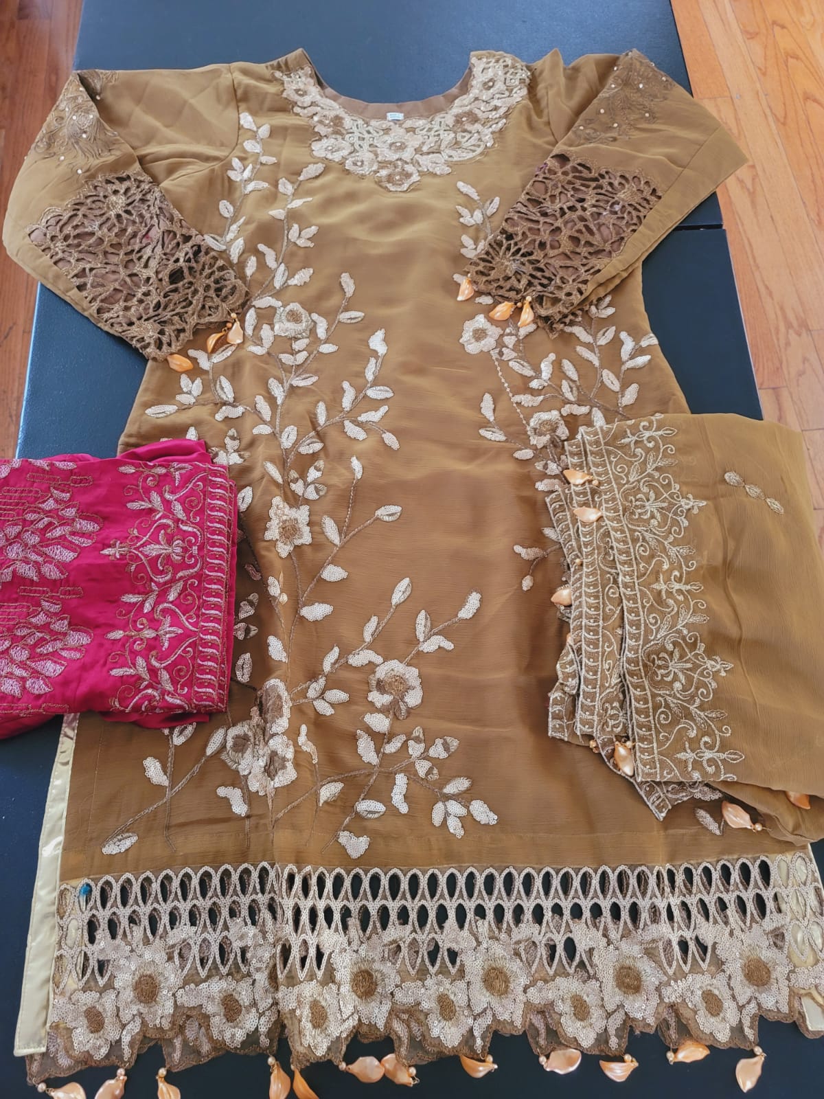 Pakistani Stitched Embroidery Party Wear Dresses Ready To Ship