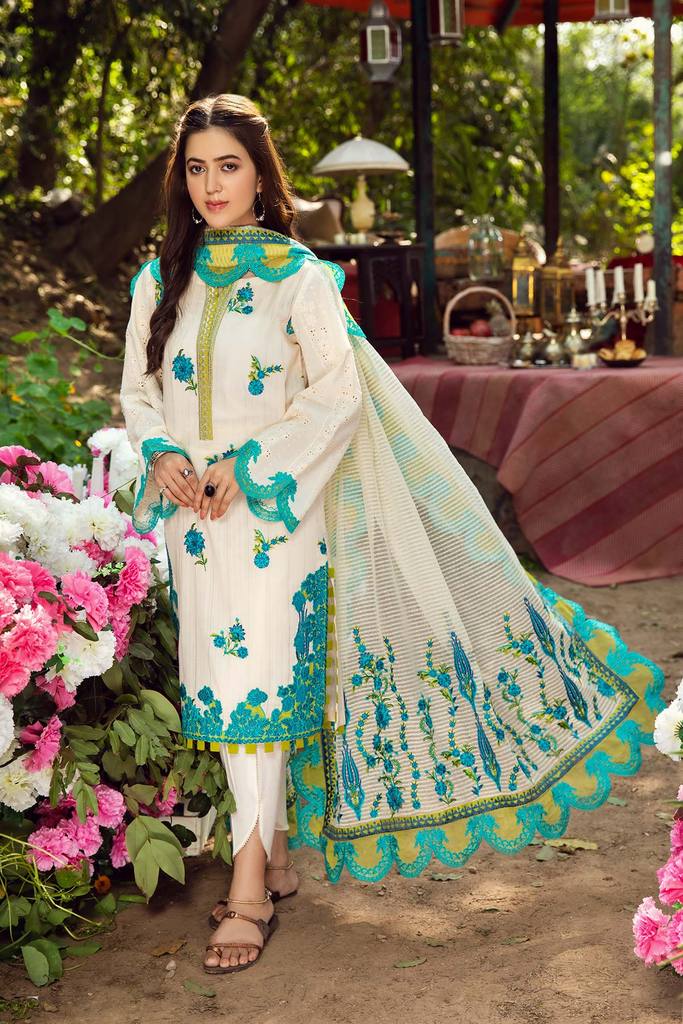 Baad e Naseem by Charizma Embroidered Luxury Lawn Collection 2021 -100% Original Guaranteed