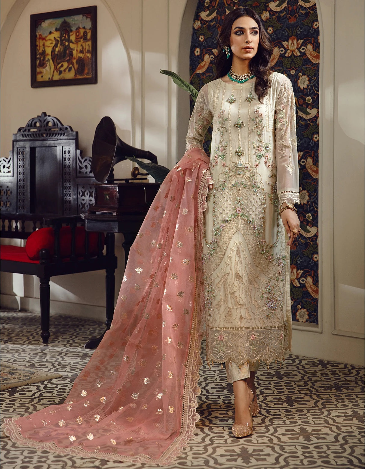 Belle Robe by Emaan Adeel Luxury Chiffon Embroidered Collection 2021 100% Original Guaranteed